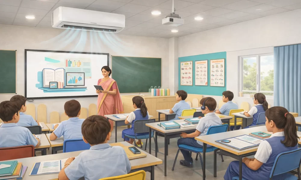 Best CBSE School in Chennai, Saligramam - AC Classrooms