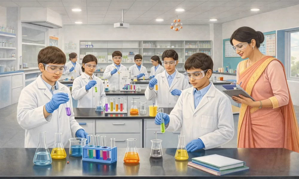 Best CBSE School in Chennai, Saligramam - Chemistry Lab