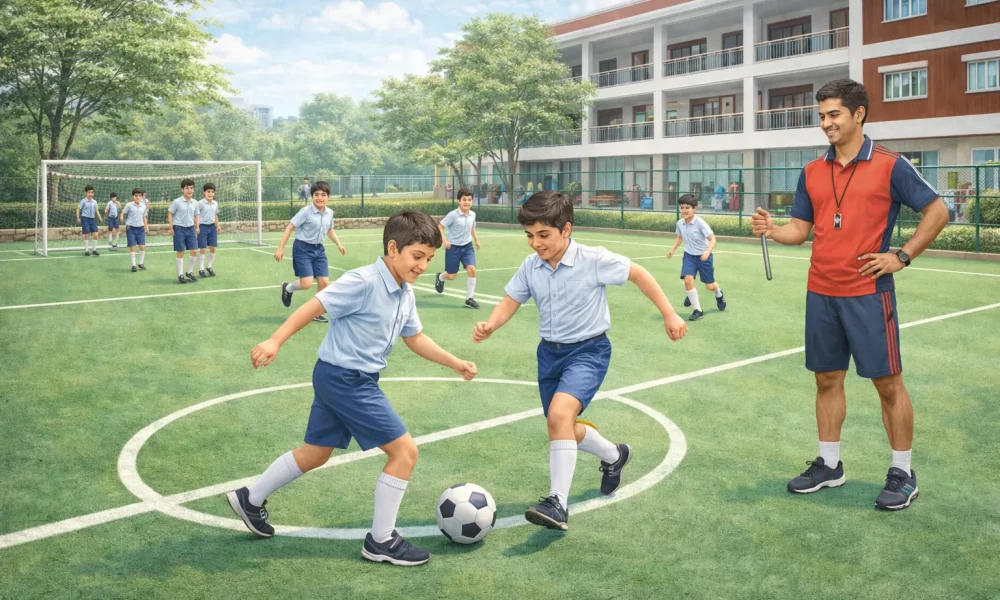 Best CBSE School in Chennai, Saligramam - Kids Football Court