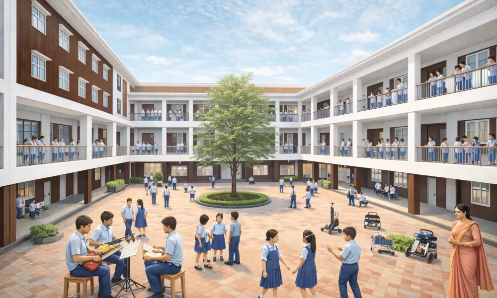 Best CBSE School in Chennai, Saligramam - Internal Courtyard