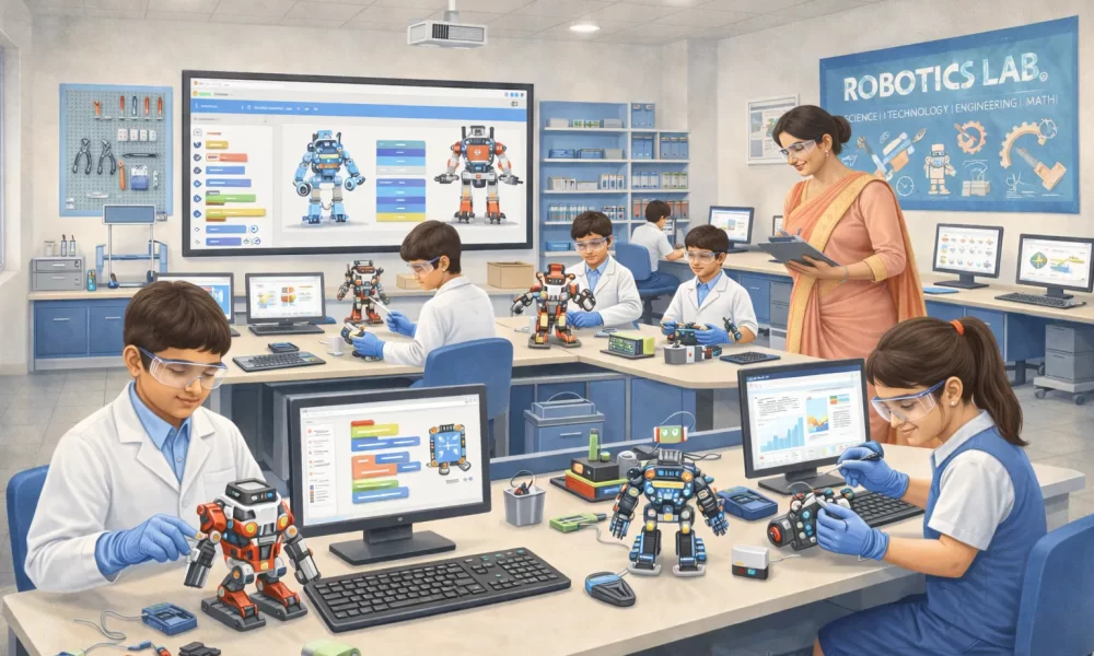 Best CBSE School in Chennai, Saligramam - Robotics Lab
